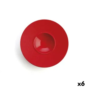 Prato Fundo Ariane Antracita Cerâmica Vermelho (Ø 28 cm) (6 Unidades) de Ariane, Pratos e fontes - Ref: S2708041, Preço: 76,8...