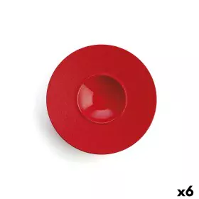 Piatto Fondo Ariane Antracita Ceramica Rosso (Ø 28 cm) (6 Unità) di Ariane, Piatti e teglie - Rif: S2708041, Prezzo: 76,82 €,...