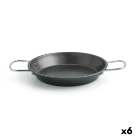 Caçarola Quid Senia Preto Metal Aço Ø 26 cm (6 Unidades) de Quid, Paelheira - Ref: S2708113, Preço: 39,42 €, Desconto: %