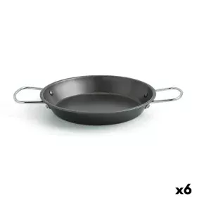 Pan Quid Senia Black Metal Steel Ø 26 cm (6 Units) by Quid, Paella Pans - Ref: S2708113, Price: 39,42 €, Discount: %