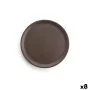 Assiette plate Anaflor Barro Anaflor Marron Faïence Ø 31 cm Viande (8 Unités) de Anaflor, Plats et plateaux - Réf : S2708166,...