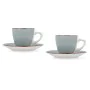 Conjunto de Chávenas com Pratos Quid Vita Morning Azul Cerâmica (4 Peças) (6 Unidades) de Quid, Canecas - Ref: S2708709, Preç...