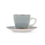 Lot de tasses avec soucoupes Quid Vita Morning Bleu Céramique (4 Pièces) (6 Unités) de Quid, Tasses - Réf : S2708709, Prix : ...