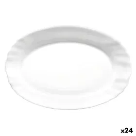 Fuente de Cocina Bormioli Rocco Ebro Ovalado Blanco Vidrio (22 cm) (24 Unidades) de Bormioli Rocco, Platos y fuentes - Ref: S...