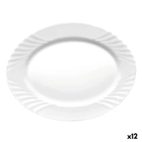 Recipiente de Cozinha Bormioli Rocco Ebro Oval Branco Vidro (36 cm) (12 Unidades) de Bormioli Rocco, Pratos e fontes - Ref: S...