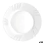 Flat plate Bormioli Rocco Ebro White Glass (24 cm) (36 Units) by Bormioli Rocco, Plates and dishes - Ref: S2708787, Price: 35...