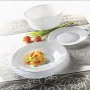 Flat plate Bormioli Rocco Ebro White Glass (24 cm) (36 Units) by Bormioli Rocco, Plates and dishes - Ref: S2708787, Price: 35...