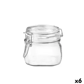 Food Preservation Container Bormioli Rocco Fido Transparent Glass (500 ml) (6 Units) by Bormioli Rocco, Airtight jars and acc...