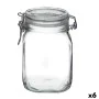 Food Preservation Container Bormioli Rocco fido Transparent Glass (1 L) (6 Units) by Bormioli Rocco, Airtight jars and access...