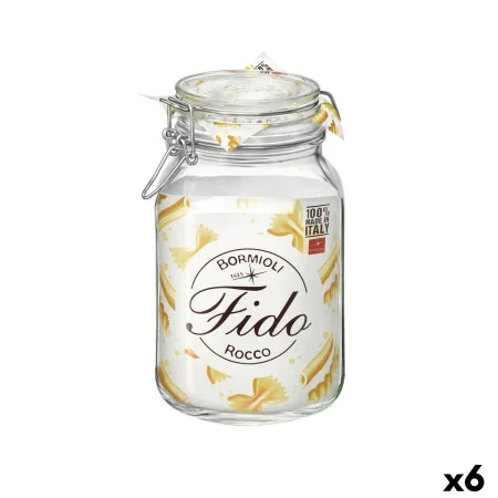 Récipient de Conservation des Aliments Bormioli Rocco fido Transparent verre (2 L) (6 Unités) de Bormioli Rocco, Bocaux hermé...