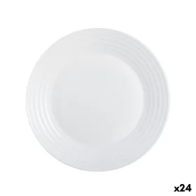 Dessert dish Luminarc Harena White Glass (19 cm) (24 Units) by Luminarc, Plates and dishes - Ref: S2708893, Price: 34,92 €, D...