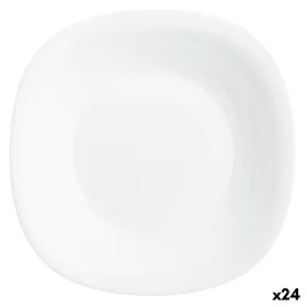 Assiette creuse Luminarc Carine Blanc verre (Ø 23,5 cm) (24 Unités) de Luminarc, Plats et plateaux - Réf : S2708945, Prix : 5...