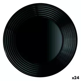 Plato Hondo Luminarc Harena Negro Vidrio (Ø 23,5 cm) (24 Unidades) de Luminarc, Platos y fuentes - Ref: S2708982, Precio: 33,...