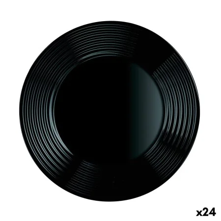 Flat plate Luminarc Harena Black Glass (25 cm) (24 Units) by Luminarc, Plates and dishes - Ref: S2708983, Price: 33,77 €, Dis...