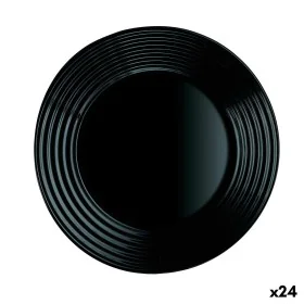 Piatto da Dolce Luminarc Harena Nero Vetro (19 cm) (24 Unità) di Luminarc, Piatti e teglie - Rif: S2708985, Prezzo: 33,77 €, ...