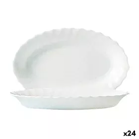 Serving Platter Luminarc Trianon White Glass (22 cm) (24 Units) by Luminarc, Plates and dishes - Ref: S2709042, Price: 45,28 ...