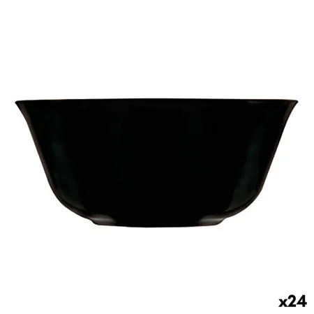 Bowl Luminarc Carine Negro Black Glass 12 cm Multi-use (24 Units) by Luminarc, Bowls and large cups - Ref: S2709057, Price: 5...