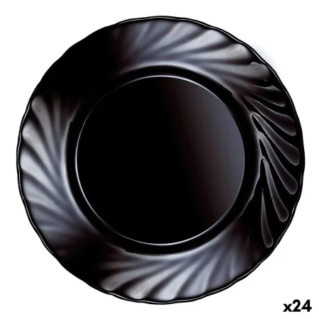 Prato de Sobremesa Luminarc Trianon Preto Vidro (Ø 19,5 cm) (24 Unidades) de Luminarc, Pratos e fontes - Ref: S2709058, Preço...