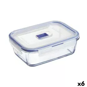 Hermetic Lunch Box Luminarc Pure Box Active 19 x 13 cm 1,22 L Bicoloured Glass (6 Units) by Luminarc, Food storage - Ref: S27...