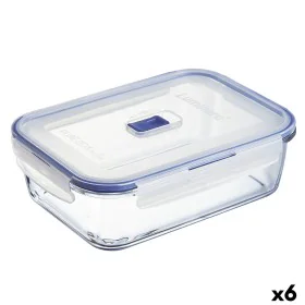 Hermetic Lunch Box Luminarc Pure Box Active 22 x 16 cm 1,97 l Bicoloured Glass (6 Units) by Luminarc, Food storage - Ref: S27...