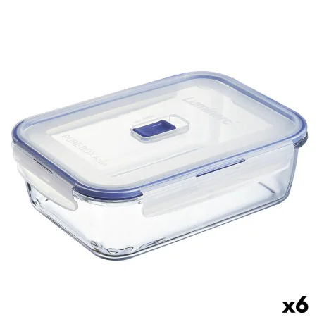 Hermetic Lunch Box Luminarc Pure Box Active 22 x 16 cm 1,97 l Bicoloured Glass (6 Units) by Luminarc, Food storage - Ref: S27...