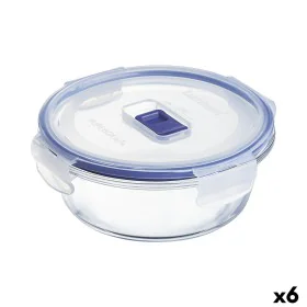 Lunchbox hermetisch Luminarc Pure Box Active 670 ml 14 x 6 cm zweifarbig Glas (6 Stück) von Luminarc, Lagerung von Lebensmitt...