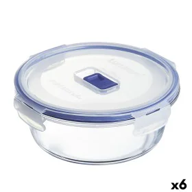 Hermetic Lunch Box Luminarc Pure Box Active 920 ml 15 x 7 cm Bicoloured Glass (6 Units) by Luminarc, Food storage - Ref: S270...