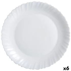 Serving Platter Luminarc Feston White Glass (Ø 30 cm) (6 Units) by Luminarc, Plates and dishes - Ref: S2709180, Price: 21,62 ...