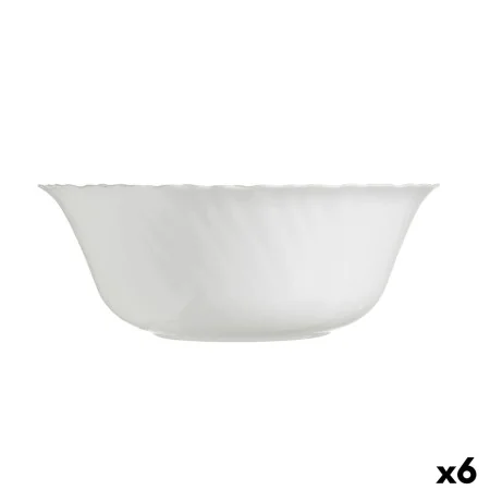 Salad Bowl Luminarc Feston White Glass (25 cm) (6 Units) by Luminarc, Bowls and large cups - Ref: S2709181, Price: 21,62 €, D...