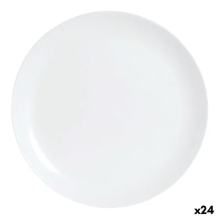 Flat plate Luminarc Diwali White Glass (25 cm) (24 Units) by Luminarc, Plates and dishes - Ref: S2709244, Price: 51,80 €, Dis...