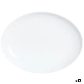 Recipiente de Cozinha Luminarc Diwali Oval Branco Vidro (33 x 25 cm) (12 Unidades) de Luminarc, Pratos e fontes - Ref: S27092...