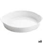 Molde para Tartas Luminarc Smart Cuisine Blanco Vidrio Redondo Ø 28 cm 6 Unidades de Luminarc, Moldes para quiche y tarta - R...