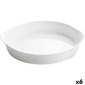 Molde para Bolos Luminarc Smart Cuisine Branco Vidro Redondo Ø 28 cm 6 Unidades de Luminarc, Formas para quiches e tartes - R...