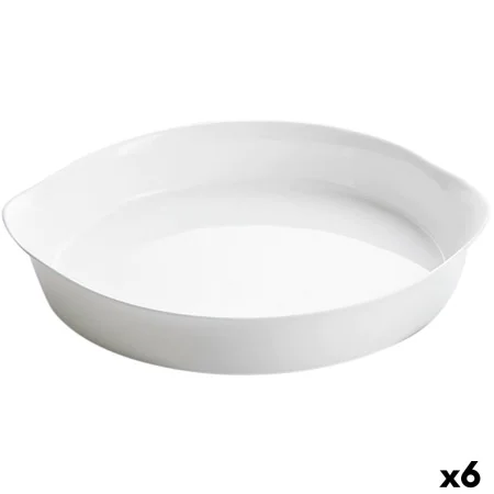 Cake Mould Luminarc Smart Cuisine White Glass Circular Ø 28 cm 6 Units by Luminarc, Quiche and cake moulds - Ref: S2709283, P...