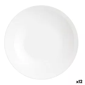 Flat Plate Luminarc Friends Time White Glass Ø 26 cm Multi-use (12 Units) by Luminarc, Plates and dishes - Ref: S2709284, Pri...