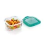 Panier-repas carré avec couvercle Luminarc Keep'n Lagon 760 ml 13 x 6 cm Turquoise verre (6 Unités) de Luminarc, Stockage des...