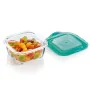 Panier-repas carré avec couvercle Luminarc Keep'n Lagon 15,6 x 6,6 cm Turquoise 1,22 L verre (6 Unités) de Luminarc, Stockage...