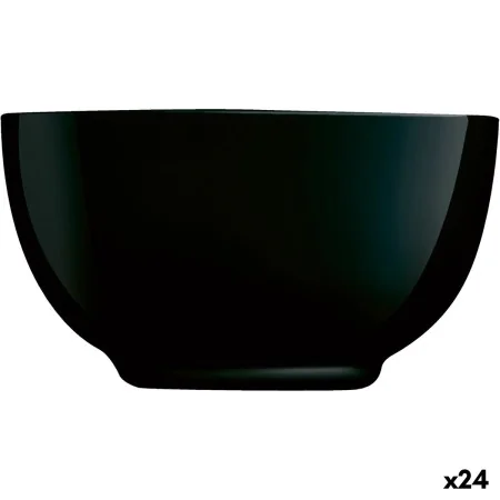 Bowl Luminarc Diwali Noir Black Glass Tempered glass 14,5 cm (24 Units) by Luminarc, Bowls and large cups - Ref: S2709388, Pr...