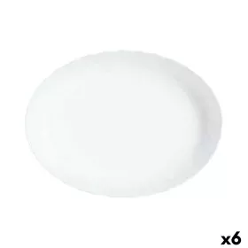 Serving Platter Luminarc Trianon Oval White Glass 31 x 24 cm (6 Units) by Luminarc, Plates and dishes - Ref: S2709456, Price:...