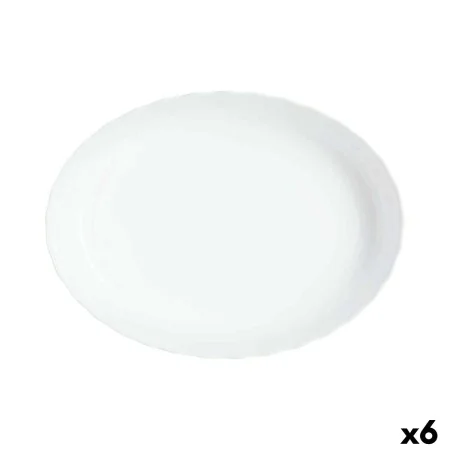 Teglia da Cucina Luminarc Trianon Ovale Bianco Vetro 31 x 24 cm (6 Unità) di Luminarc, Piatti e teglie - Rif: S2709456, Prezz...