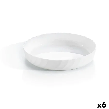 Fuente de Cocina Luminarc Trianon Ovalado Blanco Vidrio (Ø 26 cm) (6 Unidades) de Luminarc, Platos y fuentes - Ref: S2709457,...