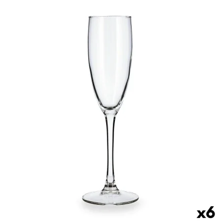 Champagne glass Luminarc Duero Transparent Glass (170 ml) (6 Units) by Luminarc, Champagne flute - Ref: S2709512, Price: 10,8...