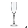 Champagne glass Luminarc Duero Transparent Glass (170 ml) (6 Units) by Luminarc, Champagne flute - Ref: S2709512, Price: 10,8...