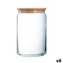 Tarro Luminarc Pav Transparente Vidrio (2 L) (6 Unidades) de Luminarc, Almacenamiento de alimentos - Ref: S2709523, Precio: 7...