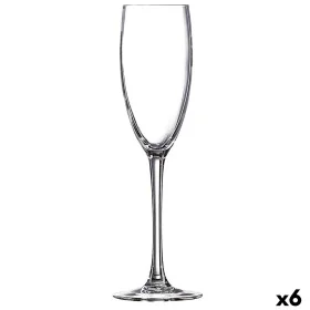 Champagne glass Ebro Transparent Glass (160 ml) (6 Units) by BigBuy Home, Champagne flute - Ref: S2709599, Price: 17,13 €, Di...