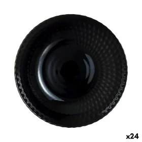 Plato Hondo Luminarc Pampille Noir Negro Vidrio 20 cm (24 Unidades) de Luminarc, Platos y fuentes - Ref: S2709822, Precio: 62...