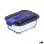 Hermetic Lunch Box Luminarc Easy Box Blue Glass (380 ml) (6 Units) by Luminarc, Food storage - Ref: S2709834, Price: 34,35 €,...