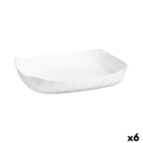 Kochschüssel Luminarc Smart Cuisine rechteckig Weiß Glas 33 x 27 cm (6 Stück) von Luminarc, Teller und Schüsseln - Ref: S2709...