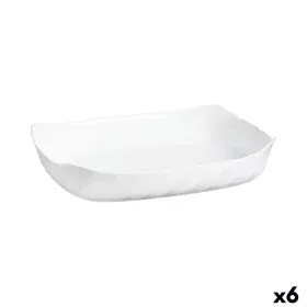 Serving Platter Luminarc Smart Cuisine Rectangular White Glass 33 x 27 cm (6 Units) by Luminarc, Plates and dishes - Ref: S27...