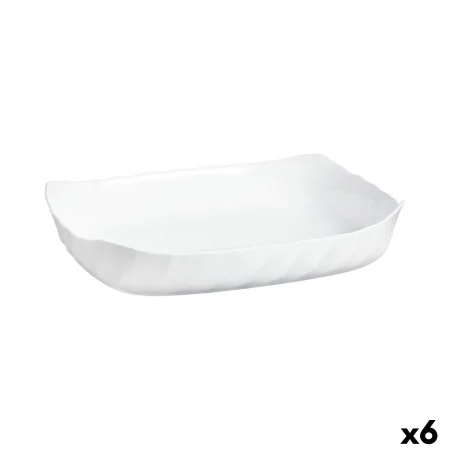 Fuente de Cocina Luminarc Smart Cuisine Rectangular Blanco Vidrio 33 x 27 cm (6 Unidades) de Luminarc, Platos y fuentes - Ref...